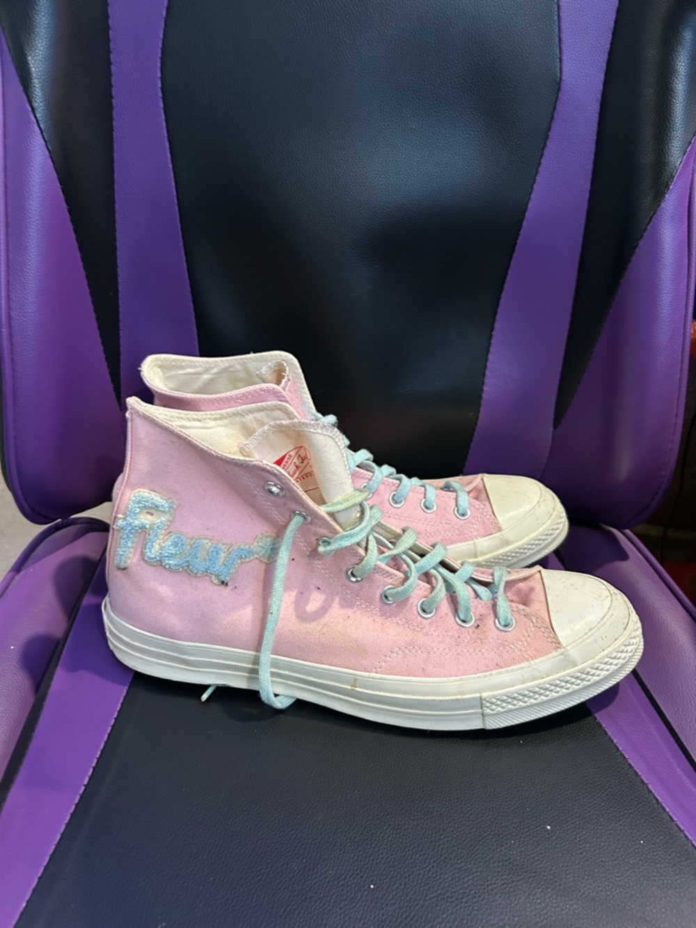 Size 11.5 Golf Le Fleur Converse Pink Varsity Tyler, The Creator Golf Wang